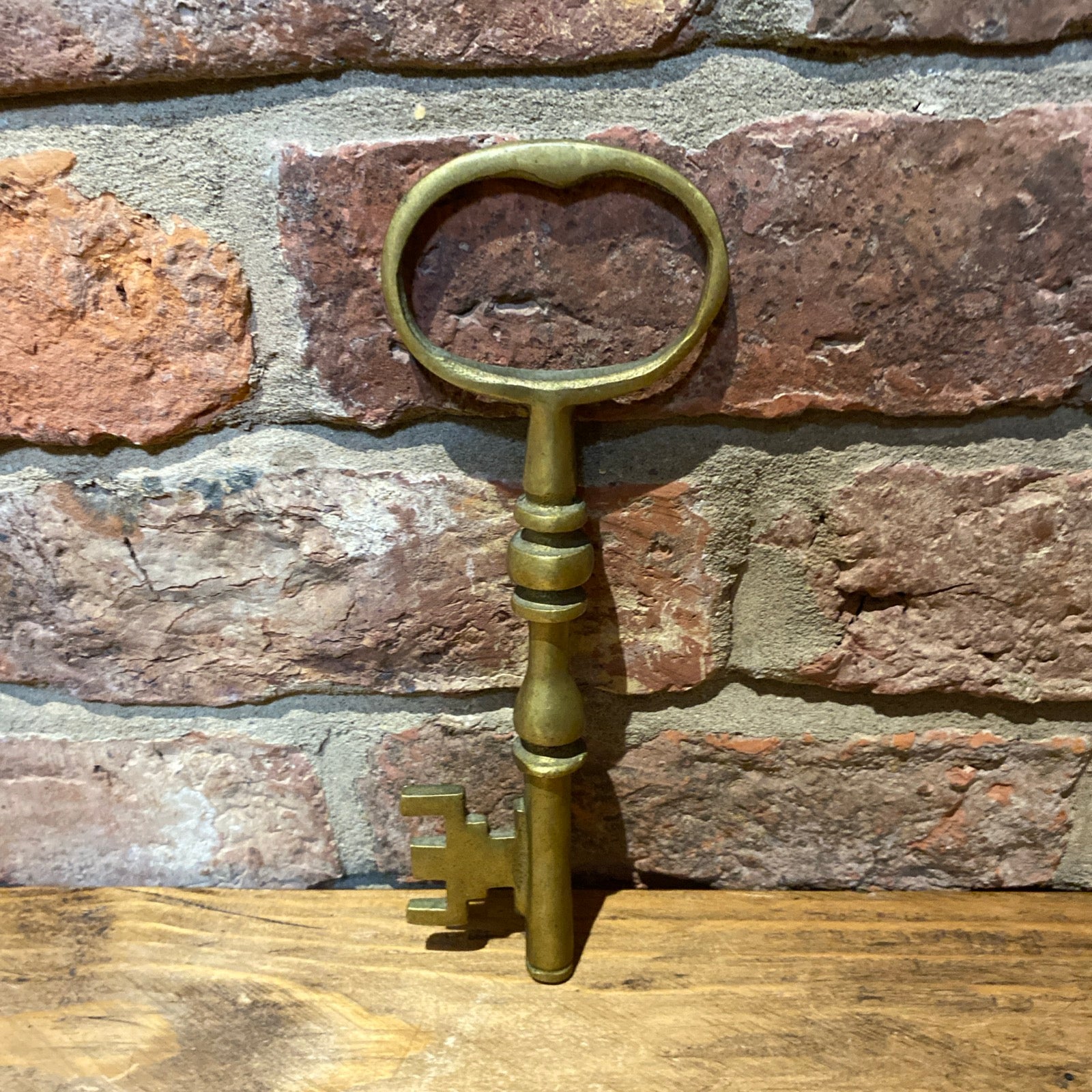 Large Decorative Brass Key (23cms)