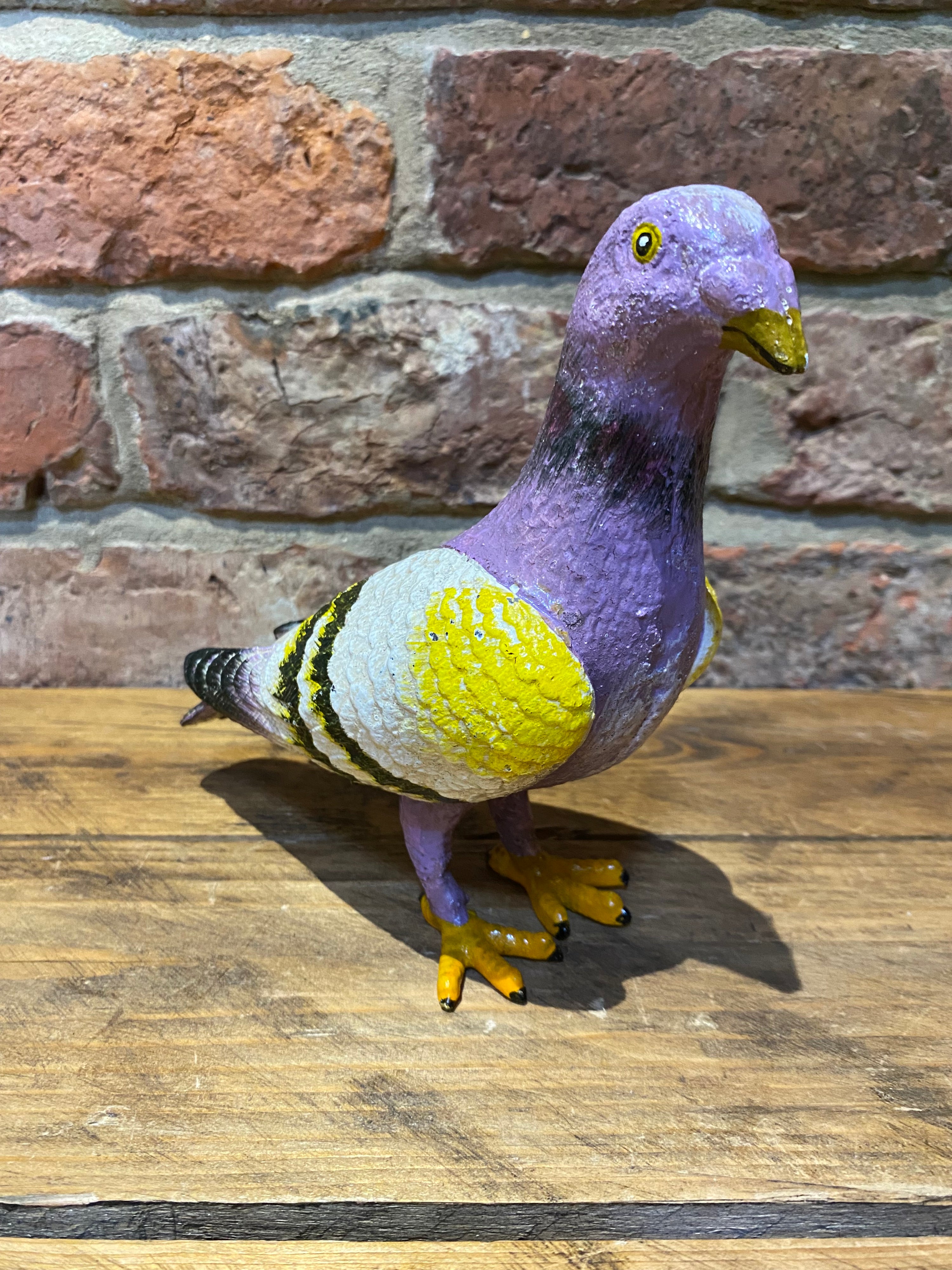 Cast Iron Painted Pigeon Ornament | Junkaholic Vintage | United Kingdom