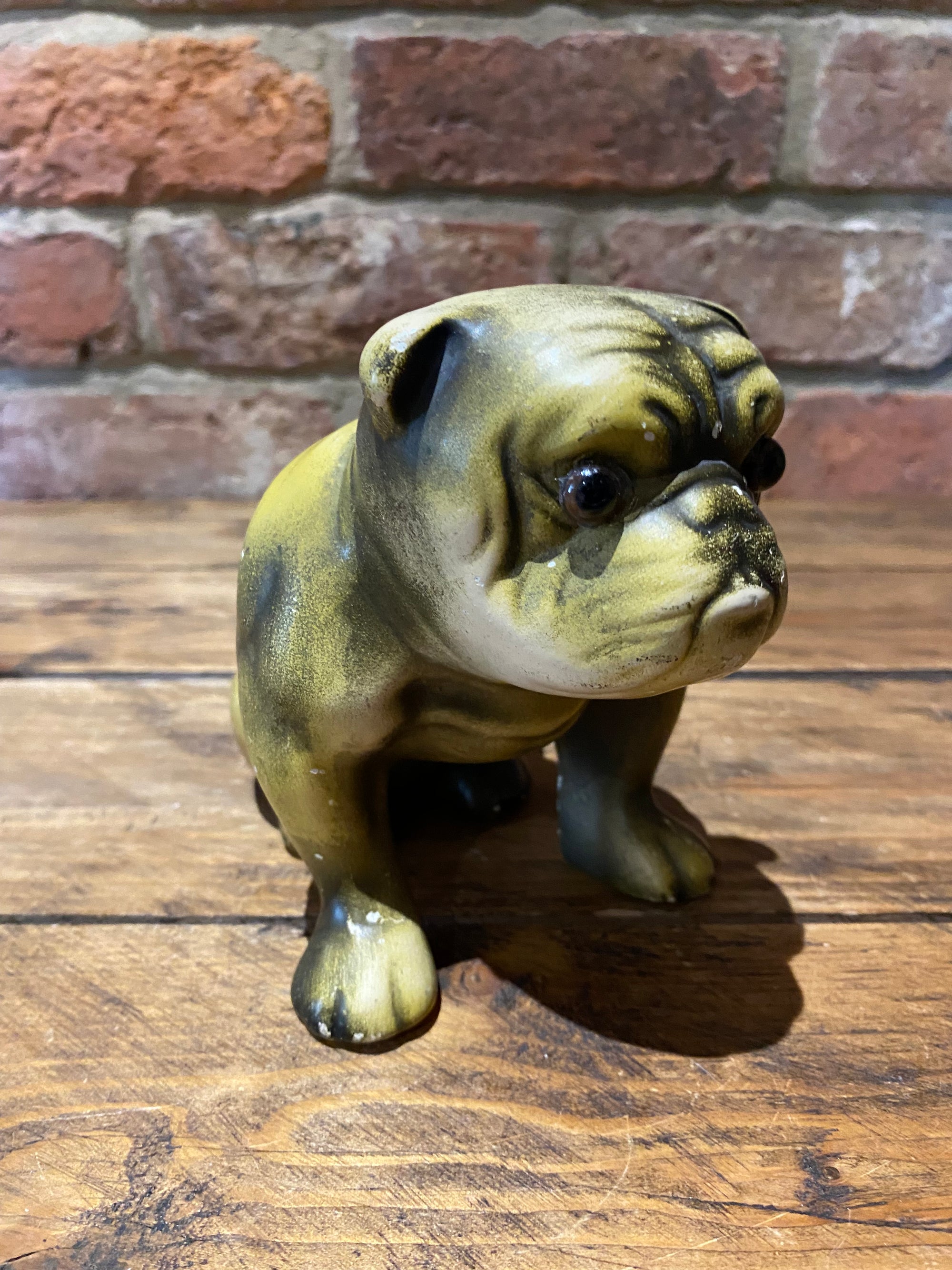 1920’s Pottery Bulldog Ornament