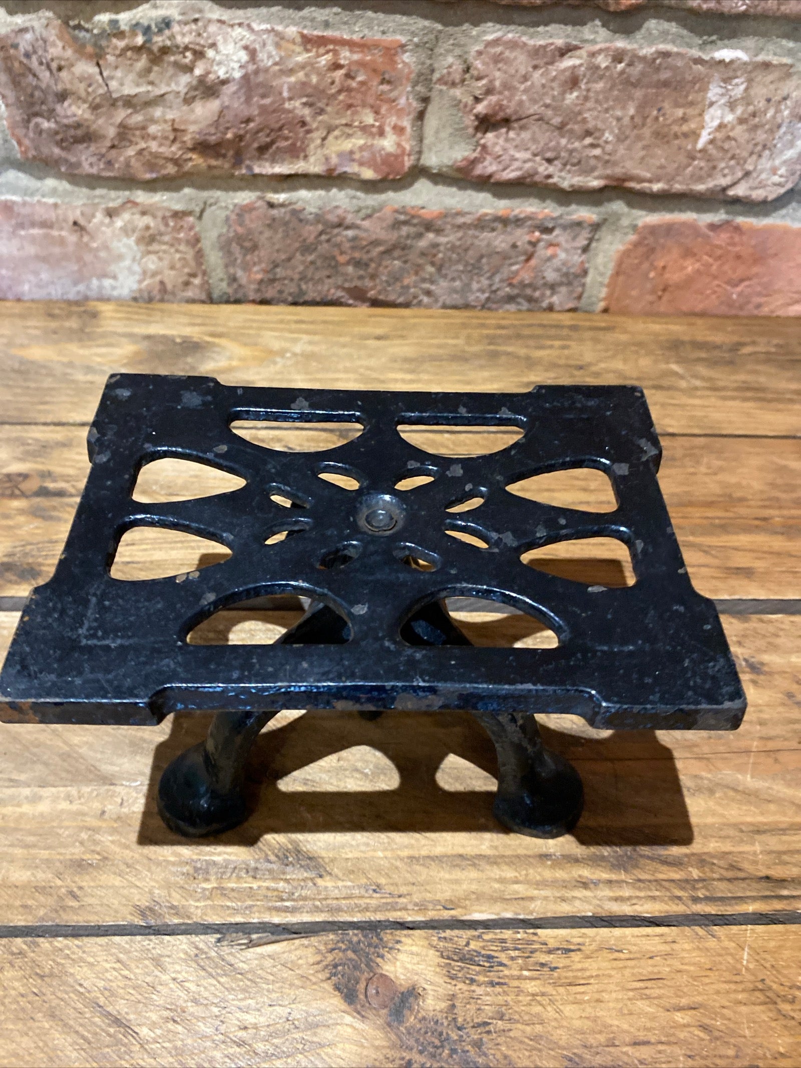 Vintage Spong Hearth Stand , Trivet , Stand