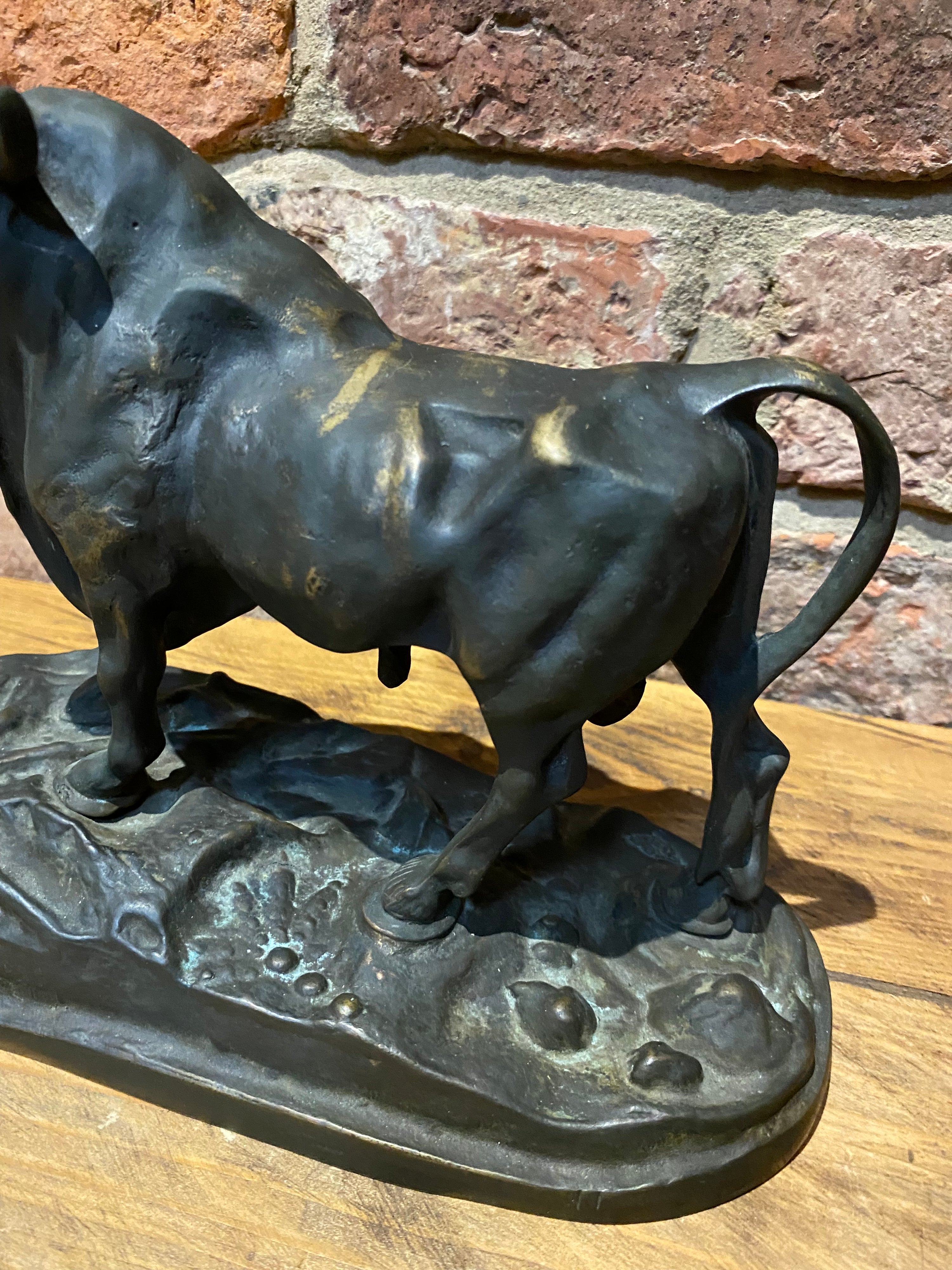 Handsome Ornamental Bronze Bull Figure | Junkaholic Vintage | UK