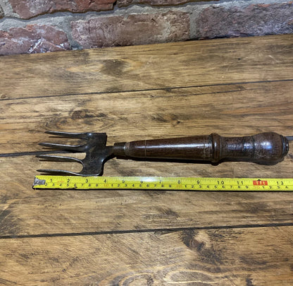 Rare Tyzack Garden Hand Fork , Lovely Handle