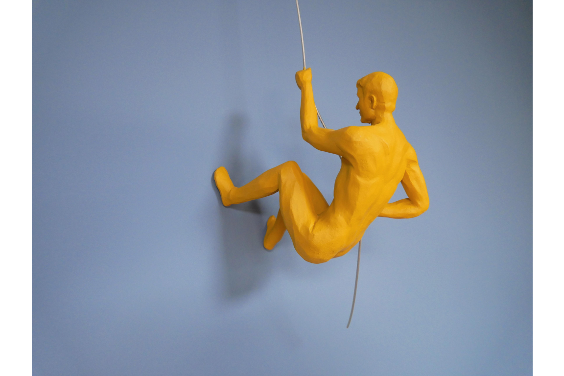 Raise your decor game with these two Abseiling Men Ornaments – these statement piece ornaments exude fun and flair.